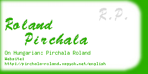 roland pirchala business card